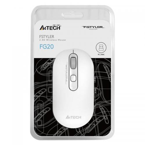 Миша бездротова A4Tech FG20 White USB в інтернет супермаркеті PbayMarket!