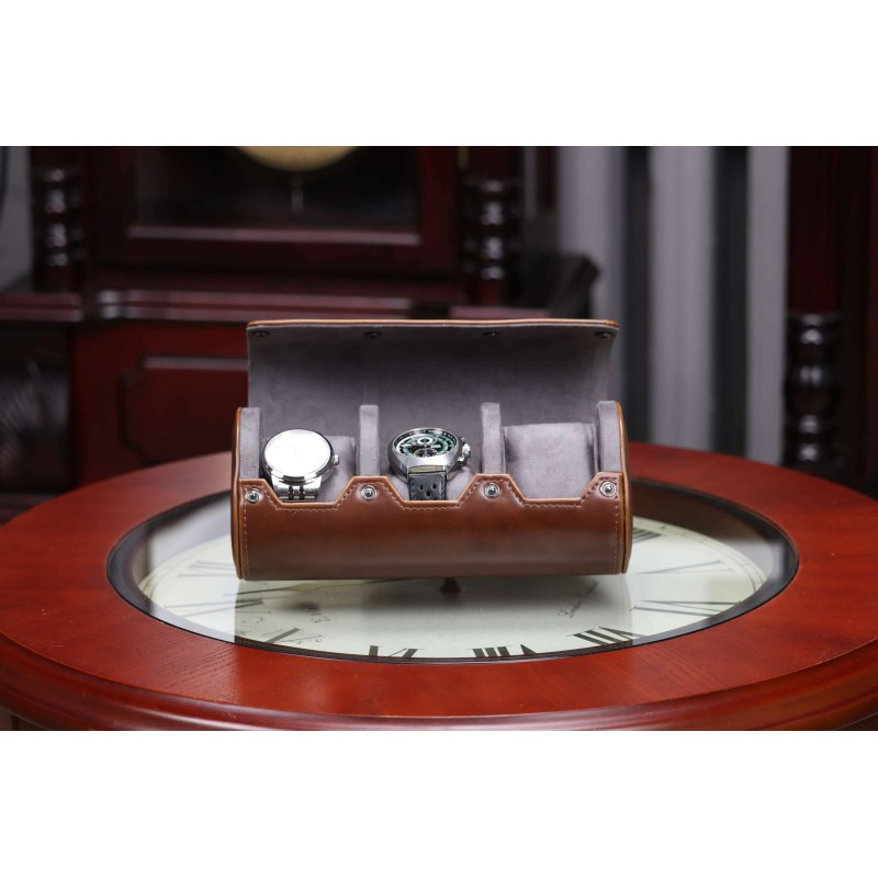 Шкатулка для зберігання годинників Salvadore PB/3621/3.DBR 22x10x8.5 см Сіро-коричневий