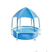 Каркасний басейн Intex 28209, 183 x 38 см (навіс, душ)