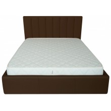 Ліжко двоспальне Richman Санам 160 х 190 см Флай 2231 A1 З підйомним механізмом і нішою для білизни Темно-коричневе