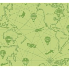 Шпалм на паперовій основі Шарм 153-30 Тревел салатові (0,53х10м.)