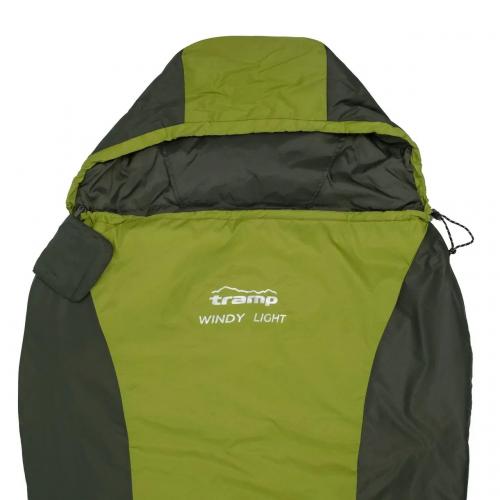 Спальний мішок літній Tramp Windy Light UTRS-055-olive-L 220/80-55 см Салатовий Спальний мішок літній Tramp Windy Light UTRS-055-olive-L 220/80-55 см Салатовий