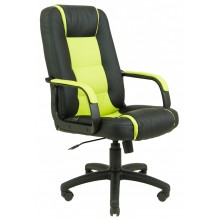 Офісне крісло керівника Richman Челсі Zeus Deluxe Light Green-Black Пластик Річ М1 Tilt Чорно-салатове