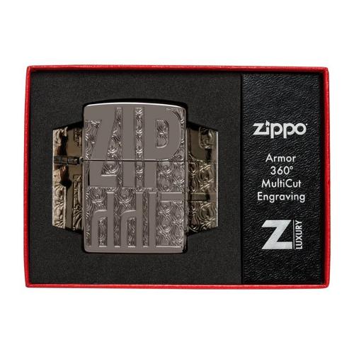 Запальничка бензинова Zippo Logos Design Сірий (46312)
