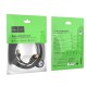 Кабель RJ45 HOCO LAN Level pure copper gigabit ethernet cable US02 5 м чорний