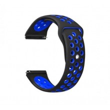 Ремінець силіконовий BeWatch для смарт-годин Xiaomi amazfit BIP Чорно-синій (1010118)