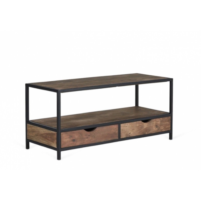 Тумба підставка для TV у стилі Loft NS-2167 610x800x300 мм Черный