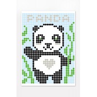 Картина за номерами стікерами в тубусі Умняшка 1852-UM Панда 33х48 см Різнокольоровий Картина за номерами стікерами в тубусі Умняшка 1852-UM Панда 33х48 см Різнокольоровий