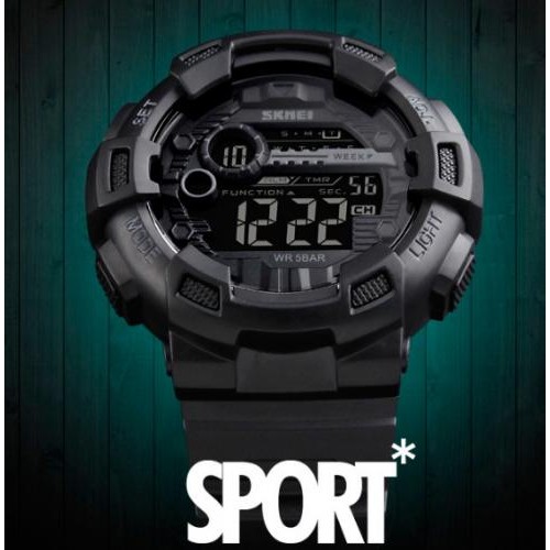 Наручний годинник чоловічий Skmei Champion 1243A Black (1160) Наручний годинник чоловічий Skmei Champion 1243A Black (1160)