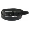 Шкіряний ремінь Skipper 110-130 x 3.3 см Чорний (1060-33)