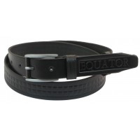Шкіряний ремінь Skipper 110-130 x 3.3 см Чорний (1060-33)