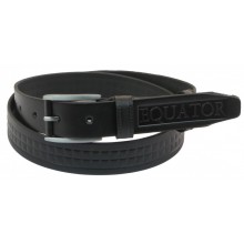 Шкіряний ремінь Skipper 110-130 x 3.3 см Чорний (1060-33)