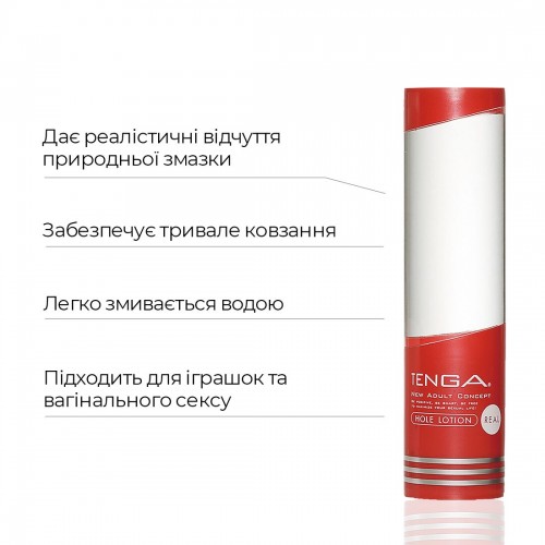 Лубрикант стандартної консистенції Tenga Hole Lotion Real (170 мл) на водній основі, універсальний в інтернет супермаркеті PbayMarket!