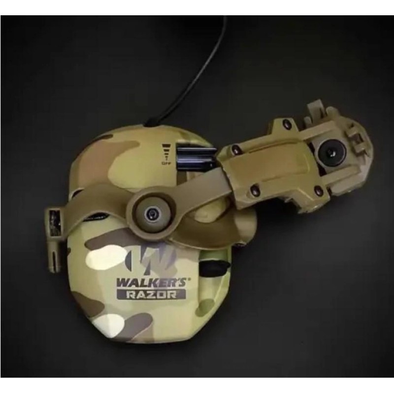 Тактичні навушники на шолом Walkers Razor та кріплення OPS Core Чебурашки Мультикам (2046556164)