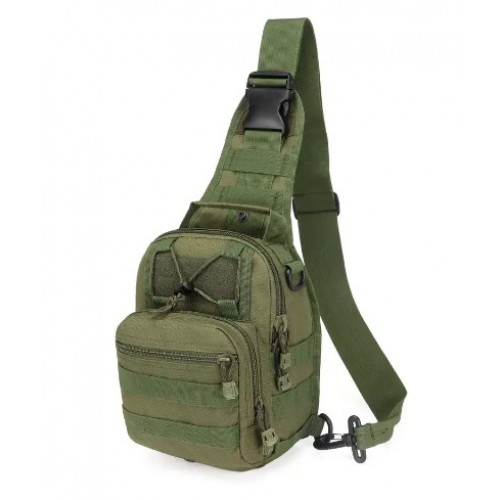Сумка тактична No Brand 27x20x15 см Зелений (1713885921) Сумка тактична No Brand 27x20x15 см Зелений (1713885921)