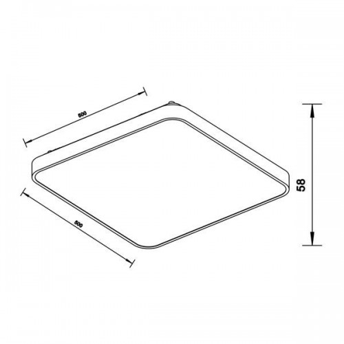 Стельовий світильник Zumaline Sierra 50x50x5.8 см Золотистий (Zu12100005-GD) Стельовий світильник Zumaline Sierra 50x50x5.8 см Золотистий (Zu12100005-GD)