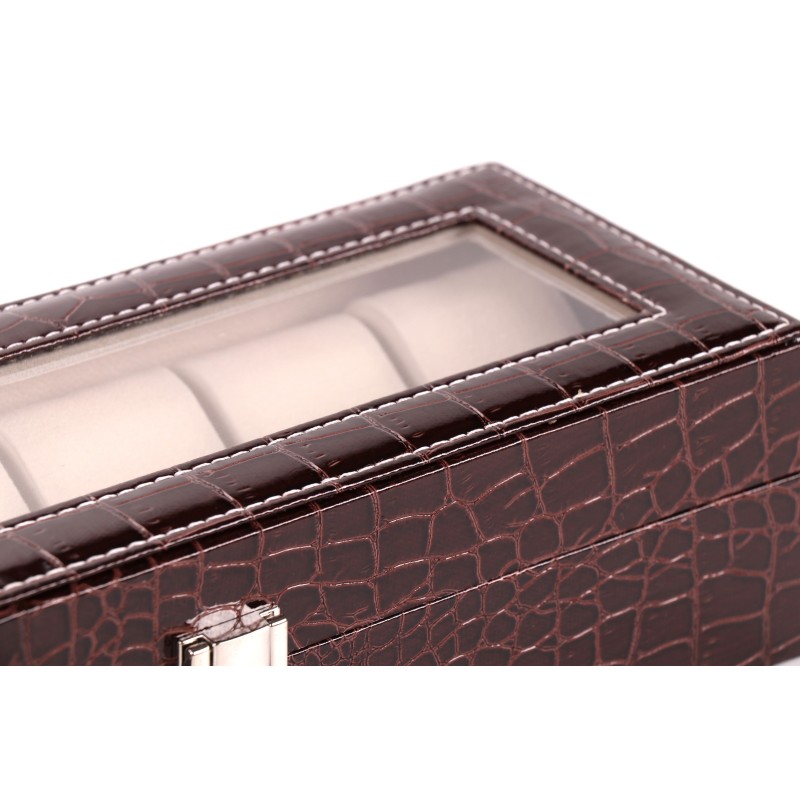 Шкатулка для зберігання годинників Craft 6PU.CROC.BR Коричневий