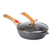 Сковорода універсальна алюмінієва зі знімною ручкою MGC 24 см Сірий (HP-4-463G)