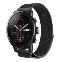 Ремінець BeWatch міланська петля для Xiaomi Amazfit Stratos Чорний (1020201.3) Ремінець BeWatch міланська петля для Xiaomi Amazfit Stratos Чорний (1020201.3)
