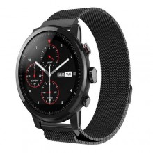 Ремінець BeWatch міланська петля для Xiaomi Amazfit Stratos Чорний (1020201.3)