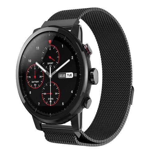 Ремінець BeWatch міланська петля для Xiaomi Amazfit Stratos Чорний (1020201.3) Ремінець BeWatch міланська петля для Xiaomi Amazfit Stratos Чорний (1020201.3)