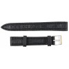 Ремінець для годинника зі шкіри Mykhail Ikhtyar 16 мм Чорний (S619-16S black)