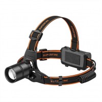 Ліхтар налобний акумуляторний масштабувальний SuperFire HL71 500 Lumen IP43 Black