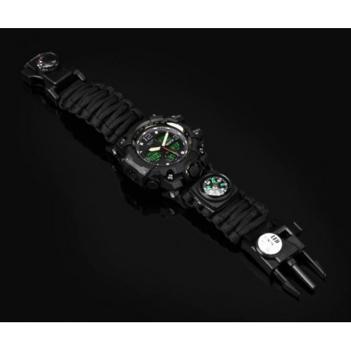Наручний годинник чоловічий з компасом BESTA Life Pro AllBlack Чорний (3085) Наручний годинник чоловічий з компасом BESTA Life Pro AllBlack Чорний (3085)