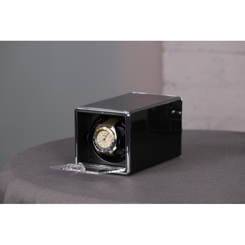 Скринька Salvadore для підзаводу 1 годинника JA/1301/CF 10х10х17 см Чорний