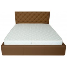 Ліжко Richman Ковентрі 120 х 200 см Флай 2213 A1 З підйомним механізмом та нішою для білизни Світло-коричневе
