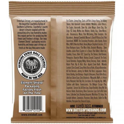 Струни для акустичної гітари 6 шт Ernie Ball 2144 Earthwood Acoustic Phosphor Bronze 13/56 Струни для акустичної гітари 6 шт Ernie Ball 2144 Earthwood Acoustic Phosphor Bronze 13/56