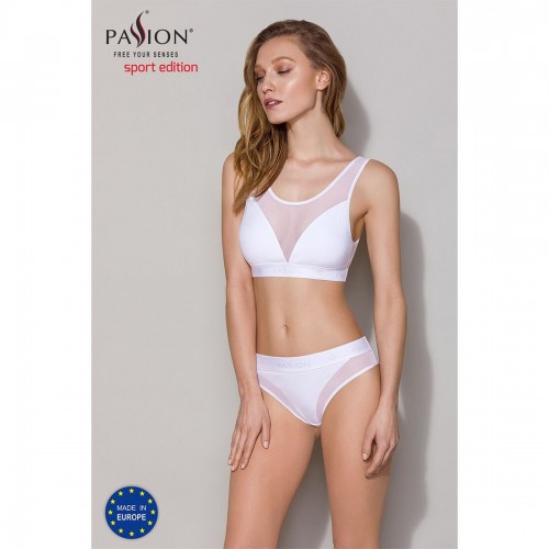 Топ з прозорою вставкою Passion PS002 TOP white, size XL в інтернет супермаркеті PbayMarket!