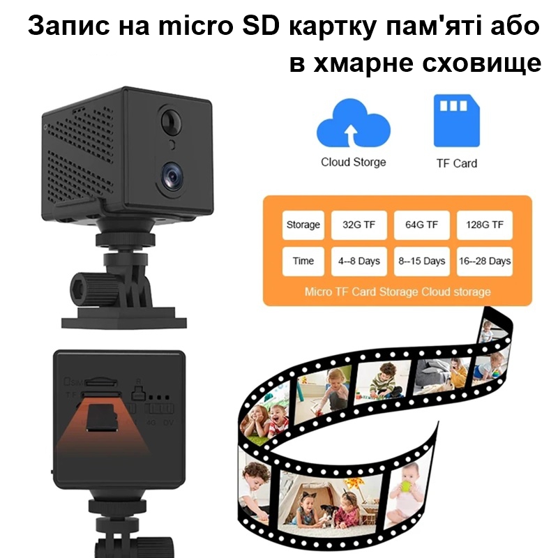 Міні wifi камера бездротова Full HD 1080P із датчиком руху Vstarcam CB70W, O-KAM Pro app