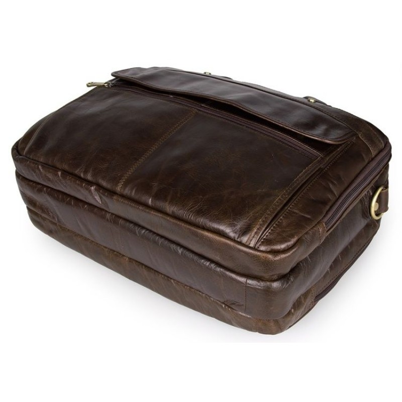 Сумка чоловіча Vintage 14247 для ноутбука з діагоналлю 15.6 дюйма Коричнева, Коричневий