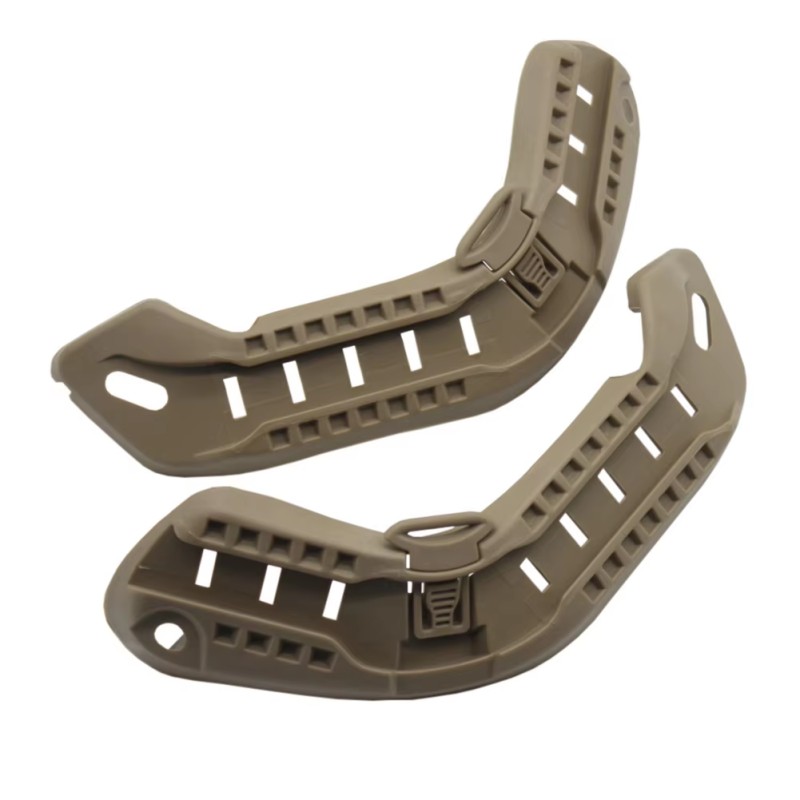 Кріплення рельсове на бронешлем No Brand Mich2000 195х65х25 мм Койот (2431302124)