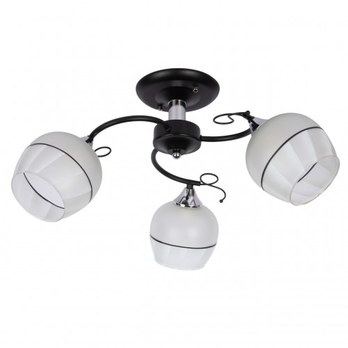 Люстра стельова Sunlight N3314/3 чорний Люстра стельова Sunlight N3314/3 чорний