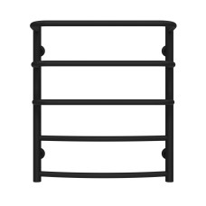 Рушникосушарка водяна Каскад Дуга П5 500х600 Deffi Чорний (C.KD.60.50.5.B.C)