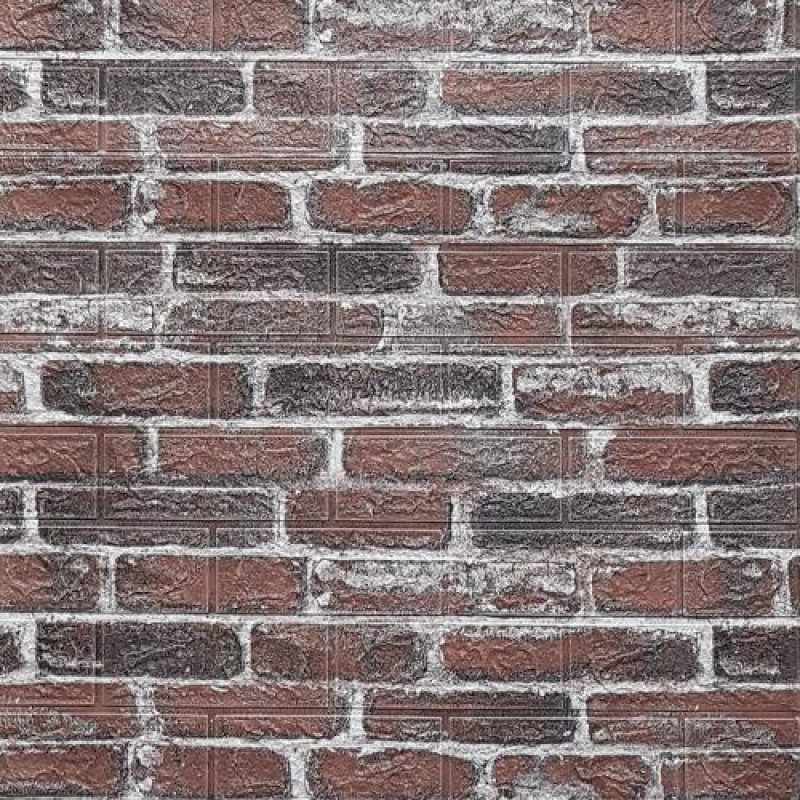 Самоклеюча декоративна 3D панель під червону катеринославську цеглу в рулоні 20м 3D Loft 20000x700x3мм