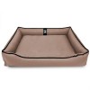Лежак ліжко для собак всіх порід EGO Bosyak Waterproof L 90х75 Кава з молоком (спальне місце для великих собак)