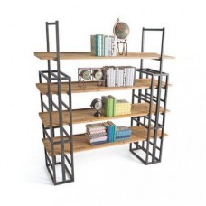 Стелаж для зберігання в стилі Loft NS-1894 2530x1800x450 мм Черный