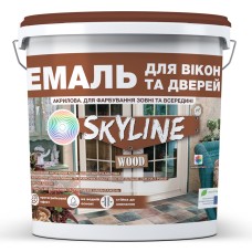 Емаль акрилова Skyline для вікон та дверей Wood Білий 3 л