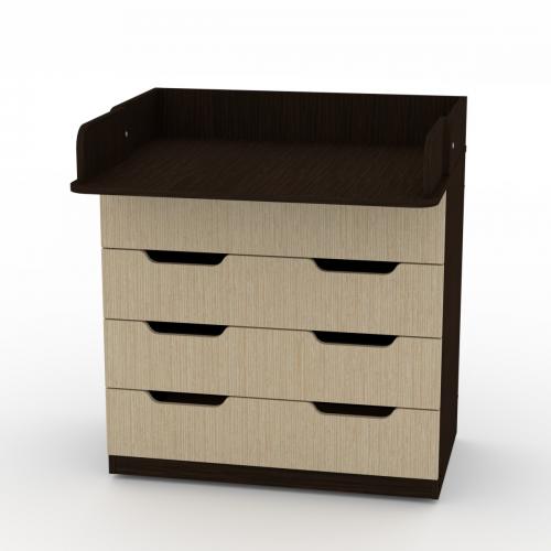 Комод пеленальний Компанит Венге комбі (new1-100) Комод пеленальний Компанит Венге комбі (new1-100)