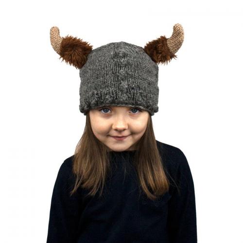 Шапка з вушками дитяча Kathmandu Animals Viking One Size Сірий (23047) в інтернет супермаркеті PbayMarket!