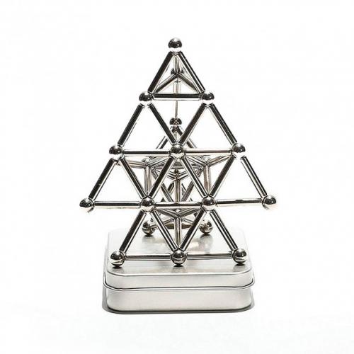 Магнітний конструктор дитячий Neocube Buckyballs amp; Buckybars головоломка-антистрес 63 деталі Сріблястий