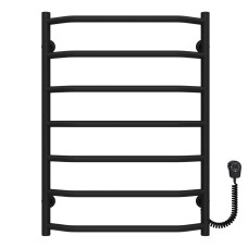 Рушникосушарка електрична Трапеція П7 500х700 Deffi Чорний EF16 (D.TR.70.50.7.E.B.R.6)