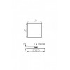 Точковий світильник Kanlux Arel 21.5x21.5x2.3 см Білий (Kan29598)