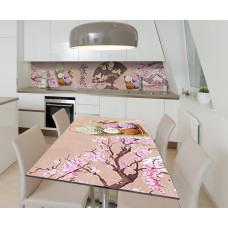 Наклейка 3Д вінілова на стіл Zatarga «Гостинна Азія» 650х1200 мм для будинків, квартир, столів, кав'ярень