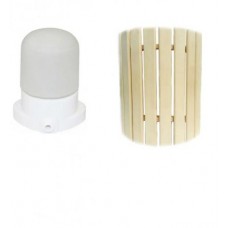 Світильник для лазні LINDNER Lisilux + Огорожа світильника для лазні та сауни PRO 28х33 см