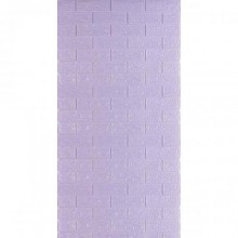Самоклеюча 3D панель під світло-фіолетову цеглу Sticker Wall 3080х700х3мм