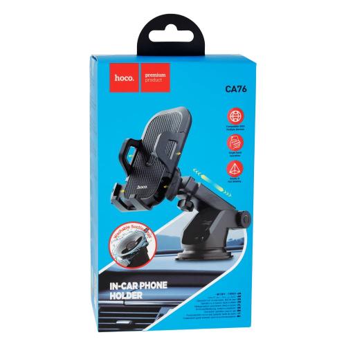 Тримач для смартфона розсувна система фіксації Hoco CA76 Touareg 4.5-6.5 Тримач для смартфона розсувна система фіксації Hoco CA76 Touareg 4.5-6.5